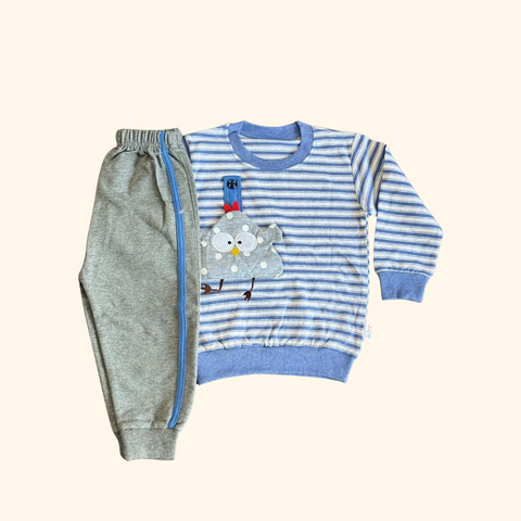 Unisex Toddler Playwear | Cute Chicken Appliqué