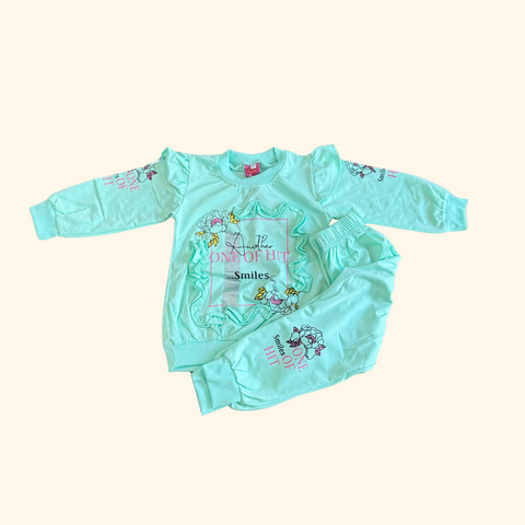 Kids' Ruffled Floral Two-Piece Set
