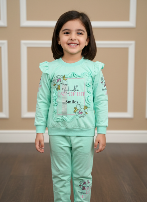 Kids' Ruffled Floral Two-Piece Set