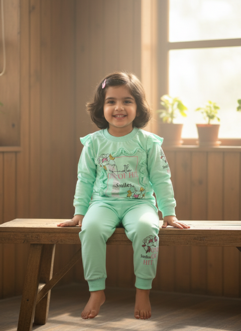 Kids' Ruffled Floral Two-Piece Set