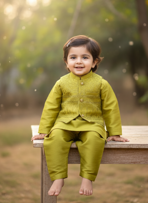 Festive Ethnic Wear for Boys | Kurta, Pajama & Waistcoat