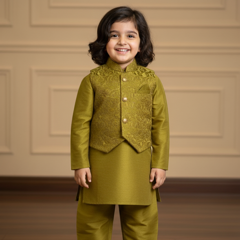 Festive Ethnic Wear for Boys | Kurta, Pajama & Waistcoat